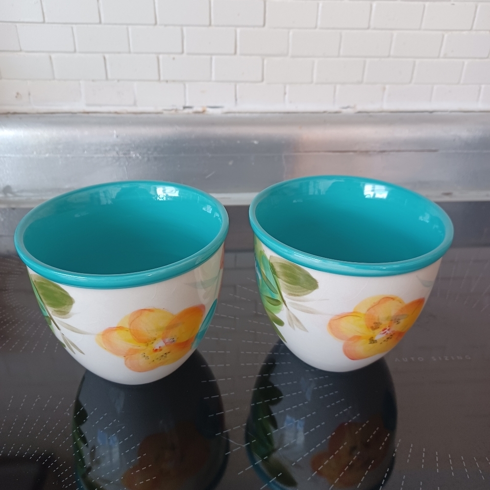 The Pioneer Woman Vintage Bloom Floral Ceramic Mug Cup Farmhouse Boho Lot Of 2 - Picture 4 of 10